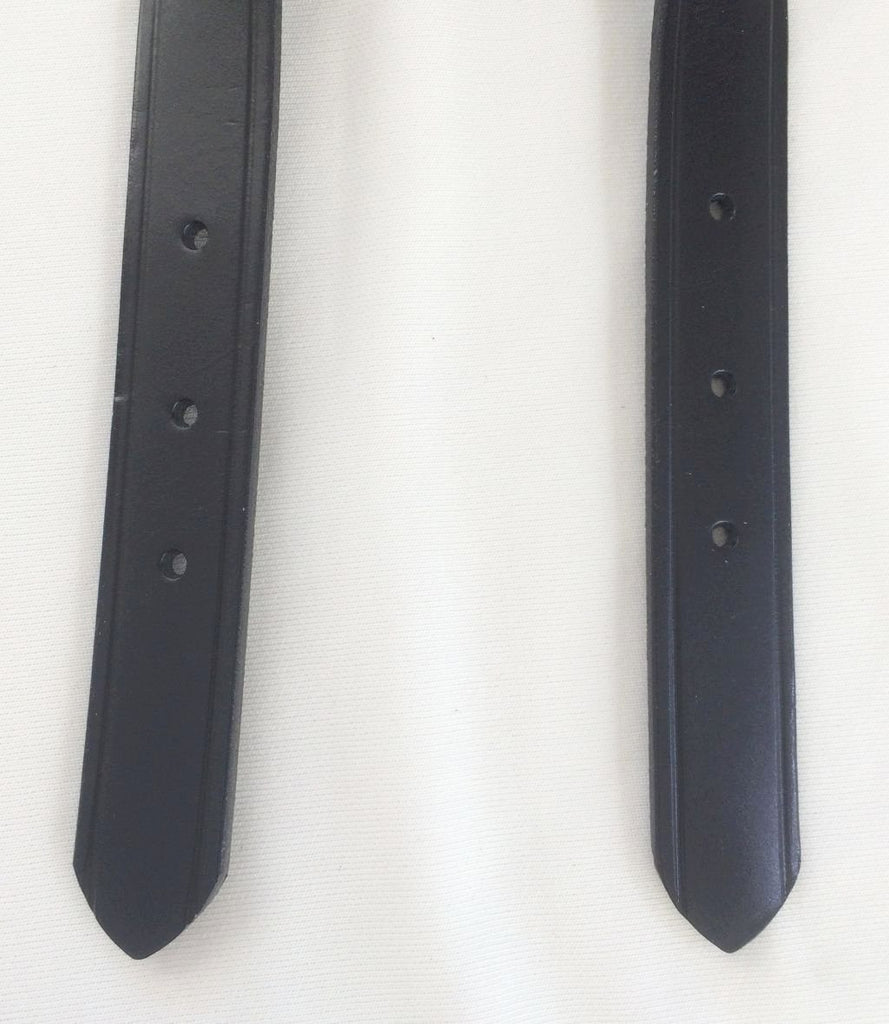 Leather Replacement Straps & Handles for Bags & Purses with Buckles - 4 Colors Black / 30 Inches / 5/8 inch